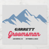 COORS Groomsman-voorstel Eigen naam Cadeau Bier Etiket (Enkel label)