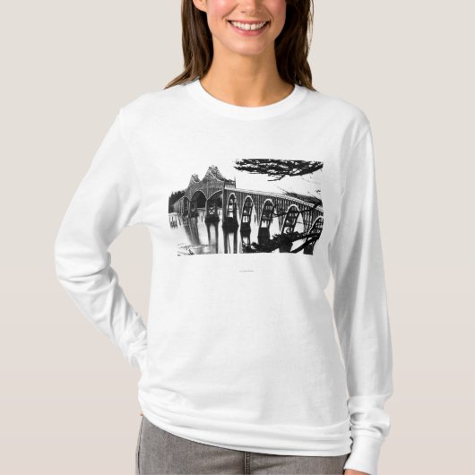 Coos Bay Bridge-fotoNorth Bend, OF T-shirt (Voorkant)