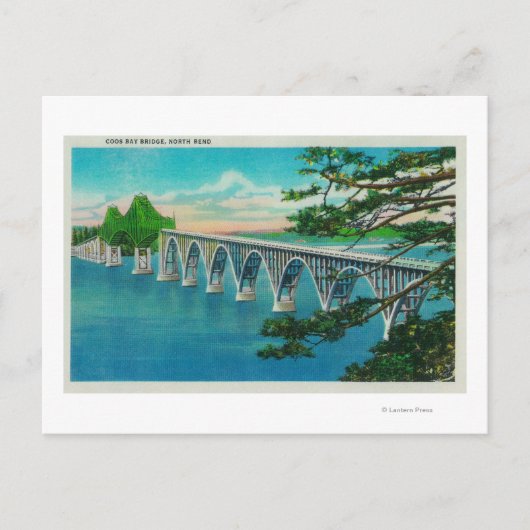 Coos Bay Bridge in North Bend, Oregon Briefkaart (Voorkant)
