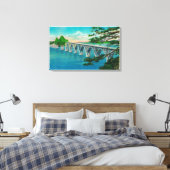 Coos Bay Bridge in North Bend, Oregon Canvas Afdruk (Insitu (Slaapkamer))