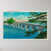 Coos Bay Bridge in North Bend, Oregon Poster (Voorkant)