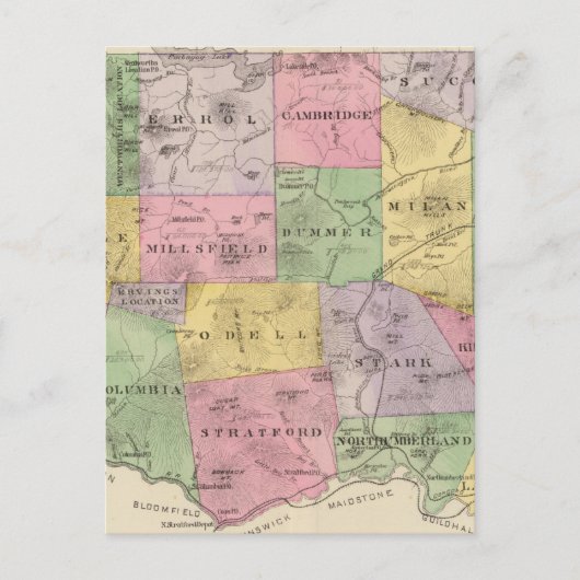 Coos County, NH Briefkaart (Voorkant)