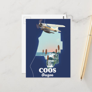 Coos Oregon Reisgids Briefkaart