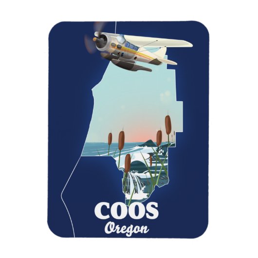 Coos Oregon Reisgids Magneet (Verticaal)
