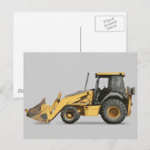 Coosterst Construction Excavator Digger Briefkaart (Voorkant / Achterkant)