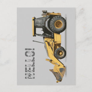 Coosterst Construction Excavator Digger Briefkaart