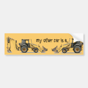 Coosterst Construction Excavator Digger Bumpersticker