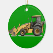 Coosterst Construction Excavator Digger Keramisch Ornament (Links)