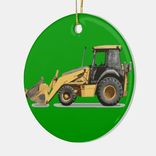 Coosterst Construction Excavator Digger Keramisch Ornament (Links)