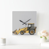 Coosterst Construction Excavator Digger Vierkante Klok (Huis)