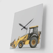 Coosterst Construction Excavator Digger Vierkante Klok (Hoek)