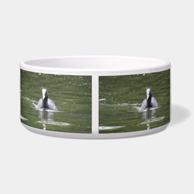 Coot Swimming Dog Bowl Voerbakje (Achterkant)