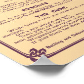 Cootie Warning Poster -  medisch afdrukken (Hoek)