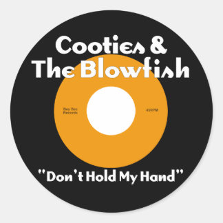 Cooties & het Blowfish Sinaasappel Ronde Sticker