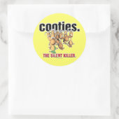Cooties... Ronde Sticker (Tas)