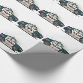 Cop-auto van politie-interceptor cadeaupapier (Hoek)