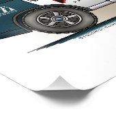 Cop-auto van politie-interceptor foto afdruk (Hoek)