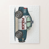 Cop-auto van politie-interceptor legpuzzel (Verticaal)