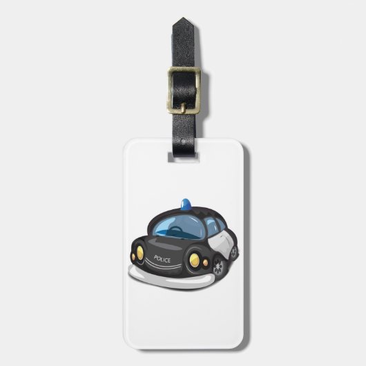 Cop Car Bagagelabel (Voorkant verticaal)