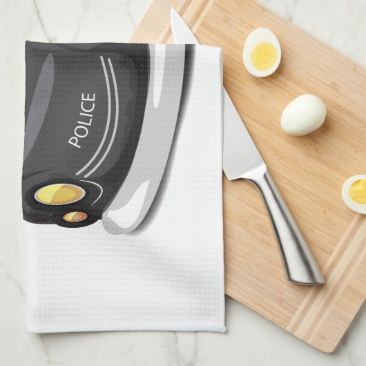  Cop Car Theedoek (Quarter Fold)