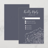 Cop Cot Central Park New York City Wedding RSVP Kaartje (Voorkant / Achterkant)