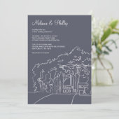 Cop Cot Central Park Wedding Kaart (Staand voorkant)