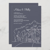 Cop Cot Central Park Wedding Kaart (Voorkant / Achterkant)