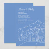 Cop Cot Central Park Wedding Kaart (Voorkant / Achterkant)