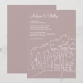 Cop Cot Central Park Wedding Kaart (Voorkant / Achterkant)