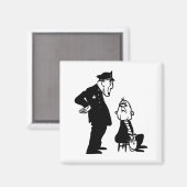 Cop en inbreker magneet (Voorkant / Achterkant)