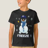 Cop Snowman Shirt Ze Christmas Party Gift Xmas  (Voorkant)