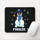 Cop Snowman Shirt Ze Christmas Party Gift Xmas  Muismat (Met muis)