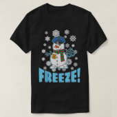 Cop Snowman Ugly Christmas For Men Women Funny Hol T-shirt (Design voorkant)