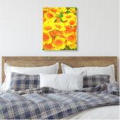 Copa de Oro Tropische Bloem Kunst Canvas Afdruk (Insitu (Slaapkamer))