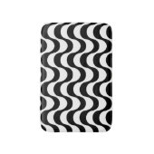 Copacabaanpatroon zwart-wit badmat (Voorkant Verticaal)