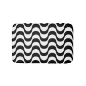 Copacabaanpatroon zwart-wit badmat (Voorkant)