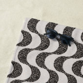 Copacabana Beach Rio de Janeiro Portugese Tile Strandlaken (In situ)