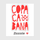 Copacabana Beach Sticker (Vel)