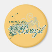 Copacabana Brazilië Tshirts en geschenken Magneet (Voorkant)