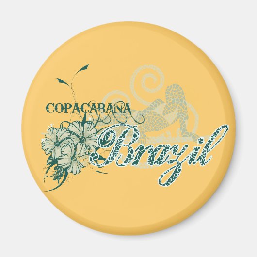 Copacabana Brazilië Tshirts en geschenken Magneet (Voorkant)