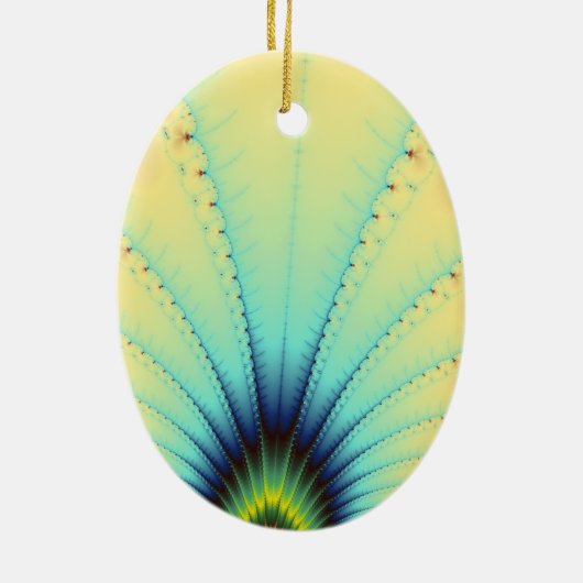 Copacabana Fractal Keramisch Ornament (Achterkant)