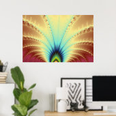 Copacabana Fractal Poster (Thuiskantoor)