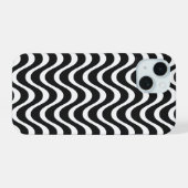 Copacabana Golven Abstracte Kunst iPhone 15 Case (Achterkant horizontaal)