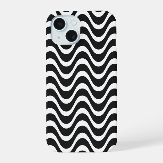 Copacabana Golven Abstracte Kunst iPhone 15 Case (Achterkant)