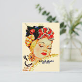 Copacabana Night Club Carmen Miranda Post Card Briefkaart (Staand voorkant)