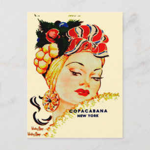 Copacabana Night Club Carmen Miranda Post Card Briefkaart