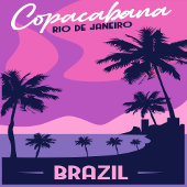 Copacabana Rio De Janeiro Brazil Magnet