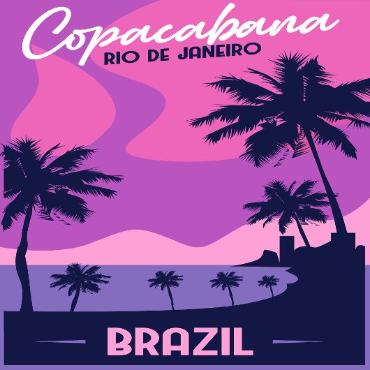 Copacabana Rio De Janeiro Brazil Magnet
