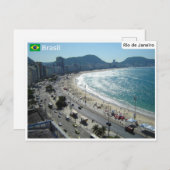 Copacabana, Rio de Janeiro - Brazilië Briefkaart (Voorkant / Achterkant)