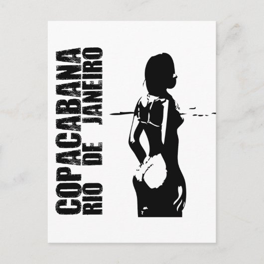 Copacabana, Rio de Janeiro Briefkaart (Voorkant)